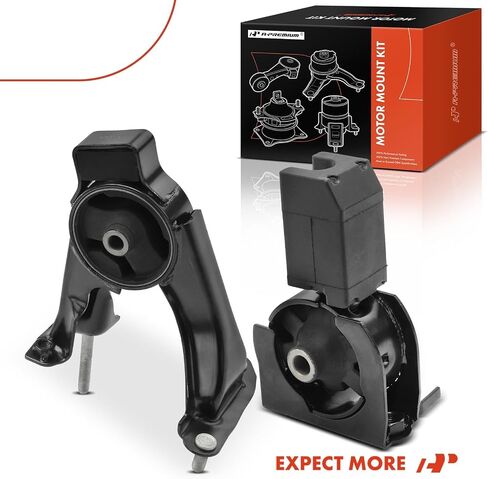 مجموعة تثبيت محرك المحرك A-Premium متوافقة مع Toyota Corolla وMatrix & Pontiac Vibe 2003-2008، 1.8 لتر، ناقل حركة أوتوماتيكي، مجموعة من قطعتين، استبدال # 123610D090، 123610D100 in Saudi Arabia