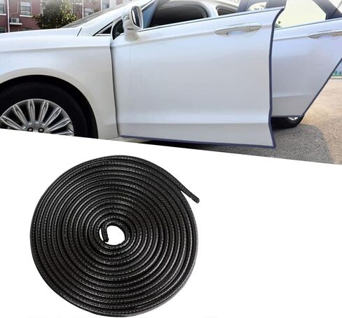 gunhunt 1 PC Car Door Anti-Collision Strip, 16.4 Ft, Anti-Scratch Sealing Strip, Car Door Protection Device, No Glue Required, Universal Car Protection Decorative Accessories (Black) in Saudi Arabia