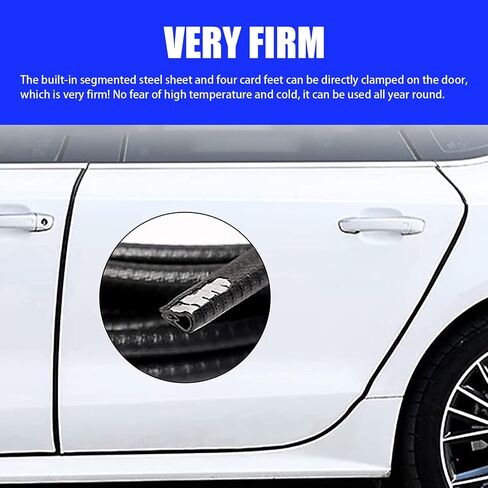 gunhunt 1 PC Car Door Anti-Collision Strip, 16.4 Ft, Anti-Scratch Sealing Strip, Car Door Protection Device, No Glue Required, Universal Car Protection Decorative Accessories (Black) in Saudi Arabia