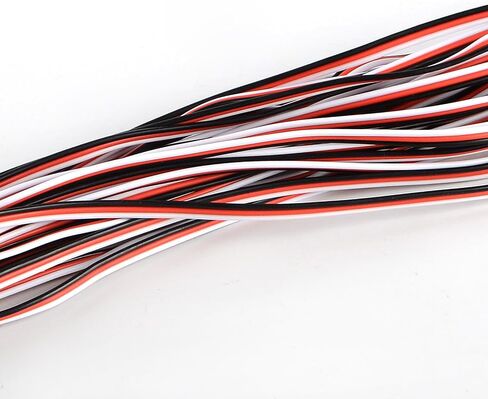 YXQ 22AWG Servo Cable 50 feet 3-pin Line for Futaba JR RC Servo Hobby Model Aircraft Model Wiring 60 corex0.08mm in Saudi Arabia