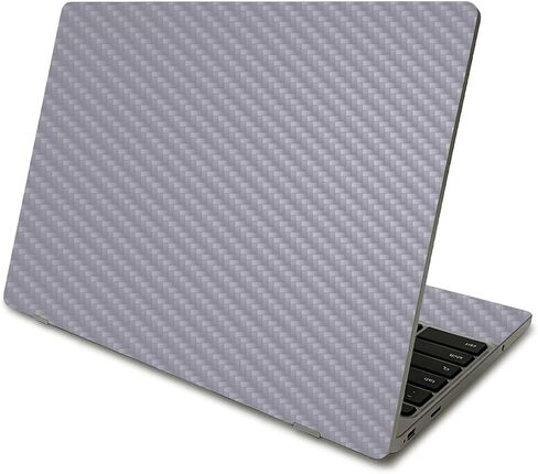 غلاف من ألياف الكربون MightySkins متوافق مع Samsung Chromebook 4 (2021) مقاس 11.6 بوصة - رمادي صلب | لمسة نهائية واقية ومتينة من ألياف الكربون | سهلة التطبيق وتغيير الأنماط | صنع في الولايات المتحدة الأمريكية in Kuwait