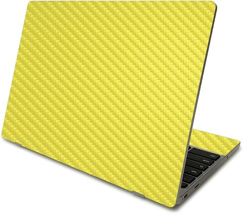 غلاف من ألياف الكربون MightySkins متوافق مع Samsung Chromebook 4 (2021) مقاس 11.6 بوصة - رمادي صلب | لمسة نهائية واقية ومتينة من ألياف الكربون | سهلة التطبيق وتغيير الأنماط | صنع في الولايات المتحدة الأمريكية in Kuwait