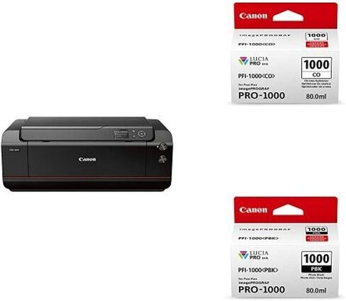 طابعة كانون imagePROGRAF PRO-1000 الاحترافية النافثة للحبر، مقاس 17 × 22 بوصة، أسود in Saudi Arabia