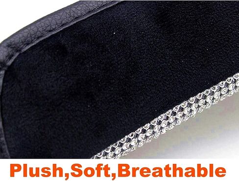 Guoord Bling Seat Belt Shoulder Pads with Bling Rhinestones Car Bling Seat Belt Covers for Women (Red) in Saudi Arabia