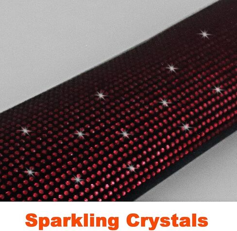 【ترقية 2024】وسادات كتف لحزام الأمان الناعمة اللامعة مع أغطية أحزمة مقعد السيارة من أحجار الراين، وديكورات السيارة المتلألئة المصنوعة يدويًا من الكريستال، وإكسسوارات للنساء والفتيات والسيدات كهدية (عبوة من قطعتين باللون) in Kuwait