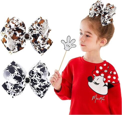 Baby Girls Leopard Bow hairpin girls leopard bow Hair Accessories for women.(FJ65) (Leopard A) in Saudi Arabia