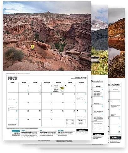 تقويم الحائط لعام 2024 من Runner's World: اكتشف التصوير الفوتوغرافي الملهم، ونصائح التدريب من الخبراء، والاقتباسات التحفيزية، وتواريخ السباق والمزيد! in Kuwait