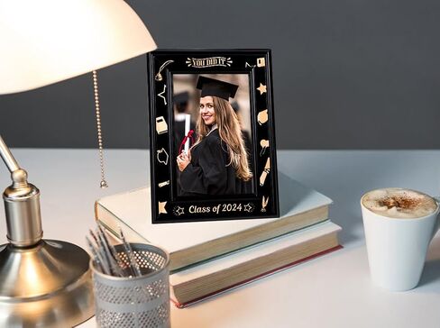 WaaHome You Did It Class of 2024 إطار صورة التخرج إطار صورة خشبي للتخرج هدايا التخرج لخريجي الكلية في المدرسة الثانوية وكبار السن in Kuwait