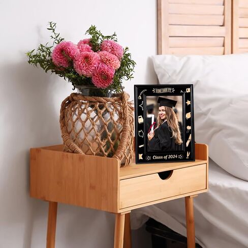 WaaHome You Did It Class of 2024 إطار صورة التخرج إطار صورة خشبي للتخرج هدايا التخرج لخريجي الكلية في المدرسة الثانوية وكبار السن in Kuwait