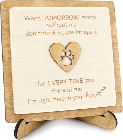 الهدايا التذكارية للحيوانات الأليفة - هدية تعاطف مدروسة لفقدان قطة كلب، هدية تذكارية، هدايا الرحيل، هدايا الفجيعة لفقد حيوان أليف، لوحة تذكارية تكريمًا لصديقك الراحل ذي الفراء. in Kuwait