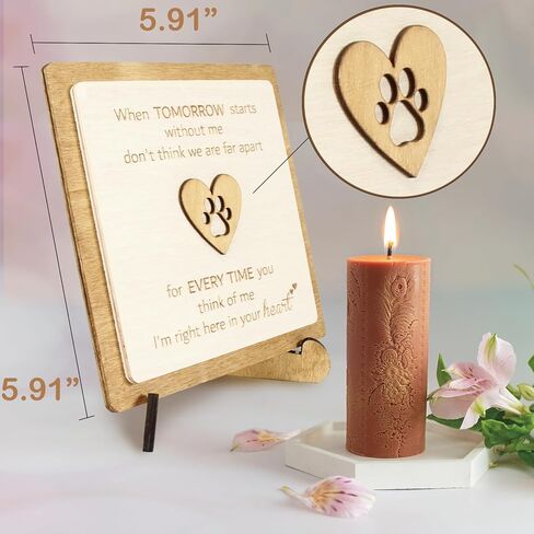 الهدايا التذكارية للحيوانات الأليفة - هدية تعاطف مدروسة لفقدان قطة كلب، هدية تذكارية، هدايا الرحيل، هدايا الفجيعة لفقد حيوان أليف، لوحة تذكارية تكريمًا لصديقك الراحل ذي الفراء. in Kuwait