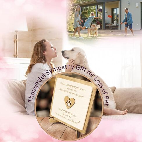 الهدايا التذكارية للحيوانات الأليفة - هدية تعاطف مدروسة لفقدان قطة كلب، هدية تذكارية، هدايا الرحيل، هدايا الفجيعة لفقد حيوان أليف، لوحة تذكارية تكريمًا لصديقك الراحل ذي الفراء. in Kuwait