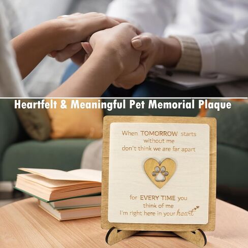 الهدايا التذكارية للحيوانات الأليفة - هدية تعاطف مدروسة لفقدان قطة كلب، هدية تذكارية، هدايا الرحيل، هدايا الفجيعة لفقد حيوان أليف، لوحة تذكارية تكريمًا لصديقك الراحل ذي الفراء. in Kuwait