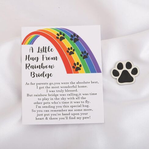 MYOSPARK Pet Memorial Pocket Hug Token Gifts Pet Memorial With Message Card Jewelry Pet Souvenir Gifts Sympathy Gifts for Loss of Dog Cat in Saudi Arabia