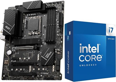 INLAND Micro Center CPU Motherboard Combo - Intel Core i7-14700K 20 Cores up to 5.6 GHz Unlocked LGA 1700 Desktop Processor with MSI PRO Z790-P WiFi ProSeries Motherboard in Saudi Arabia