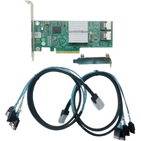 H310 6G SAS HBA FW:P20 9211-8i IT Mode ZFS FreeNAS unRAID 2*SATA Cable in Kuwait