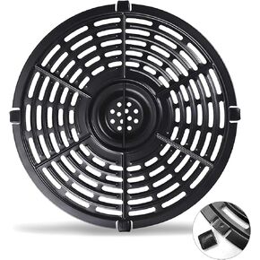 Air Fryer Grill Pan, 7.87'' Round Accessories Rack Replacement Parts Grill Crisper Plate Tray for Chefman 3.6QT Ultrean 4.2QT Power XL 4QT Emeril Lagasse 4QT Instant Pot Duo Crisp Air Fryer in Saudi Arabia