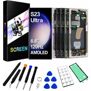 for Galaxy S23 Ultra AMOLED Screen Replacement with Frame and Tools in Kuwait