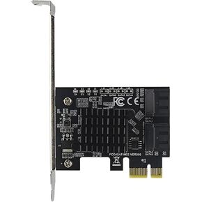 بطاقة توسيع PCIe x1 9215 ذات 4 منافذ SATA3.0 بسرعة 6 جيجابت في الثانية in Kuwait