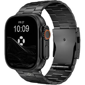Titanium Watch Band Compatible with Apple Watch Ultra 3 & Ultra 2 1 49mm - 26mm Wide-Body Metal Apple Watch Ultra Band with Scratch Resistant DLC Coating for men - CRNS01 Business Series in Saudi Arabia