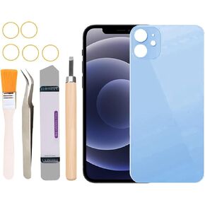 Rear Back Covers Glass Replacement Compatible with iPhone 12 6.1 inches All Carriers with Professional Tool Set (Green) in Kuwait