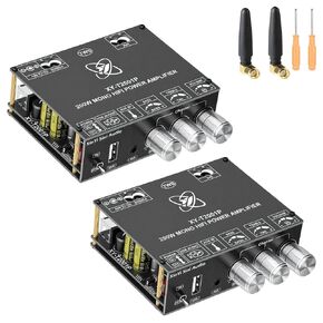 2 حزمة XY-T2001P لوحة AMP بلوتوث أحادية مع TWS، مدخل مضخم صوت السيارة 200 وات 12-30 فولت لوحة مضخم الصوت المنزلي ذات الجهد العريض، تدعم مدخل AUX/USB/بلوتوث لمكبر الصوت المنزلي، صوت السيارة DIY in Kuwait