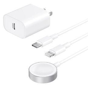 Fast Charger for Apple Watch Charger,2-in-1 USB C Charger Plug with 4FT iWatch Portable Wireless Fast Charging Cord Compatible with Apple Watch Ultra Series 10/9/8/7/SE/6/5/4/3/2/1/iPhone 14/13/12/11 in Saudi Arabia