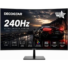 Deco Gear 34-Inch Business Curved Super UltraWide WQHD Monitor 3440 × 1440 R1500 100Hz 1ms 100% sRGB HDR 2× DisplayPort 2× HDMI Tilt Adjustable PIP/PBP Low Blue Light, American Seller in Kuwait