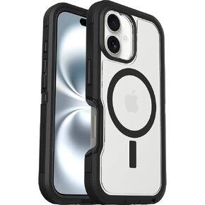OtterBox Defender XT Clear iPhone 16 Pro Max Case, Dark Side - Clear/Black US Military MIL Standard Certified in Saudi Arabia