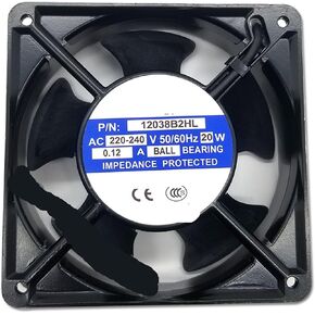 BT220 BT 220 PN 12038B2HL Ultrasonic Welding Machine Axial Cooling Fan AC 220V 0.12A 20W 12038 120 * 120 * 38mm 2 Wires in Saudi Arabia