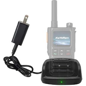 KaYoTom G09 Desktop Charger for POC Walkie Talkies, Single Slot Charging Dock with Power Plug & Cable, Replacement Charging Base for Global Two Way Radio Accessories in Saudi Arabia