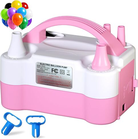 SINBEE Balloon Pump Electric Party Decorations - Portable Dual Nozzle Balloon Inflator for Party Balloons, Birthday, Baby Shower in Kuwait