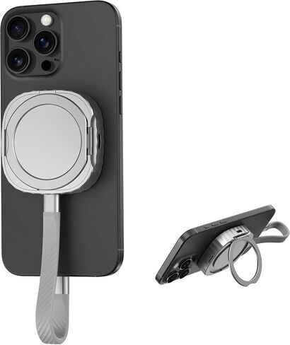 Mukiya M.2 2230 NVMe SSD Enclosure with Kickstand, Aluminum External SSD Case Compatible with MagSafe for iPhone 17/16/15 Seris, Galaxy S25/S24/S23,Tablet,Computer,USB-C Gen 2(SSD Not Included) in Saudi Arabia