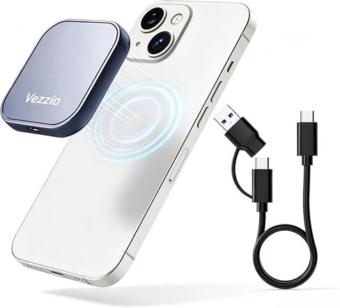 Vezzio 512GB Magnetic Portable SSD, USB3.2 Gen2x2 510MB/s, Aluminium Alloy in Saudi Arabia
