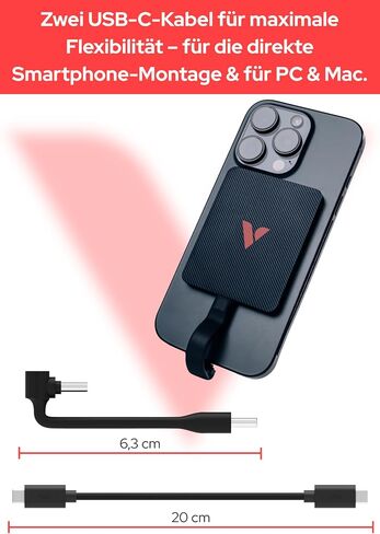 Verbatim Snapback SSD 512GB, Magsafe, External SSD, Supports Apple ProRes 4K, USB 3.2 Gen 2x2, up to 2050MB/s Read & Write, External Hard Drive with 2 USB-C Cables, for iPhone 17, Android, PC & Mac in Saudi Arabia