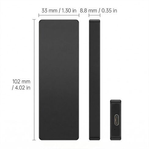 Portable Mobile Intelligent Backup Disk, 64 GB High Capacity External Storage for Photos Videos, USB 3.1 Type-C Interface Memory Extender, Black in Saudi Arabia