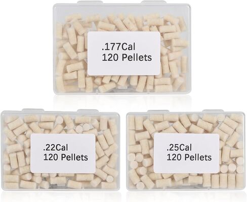 Cleaning Cotton Wool Felt Airgun Cleaning Pellets for Maintenance .22.177.25 Caliber 120 Counts with Storage Box, Air Rifle Cleaning Pellets, Cleaning Wool Pellets in Saudi Arabia