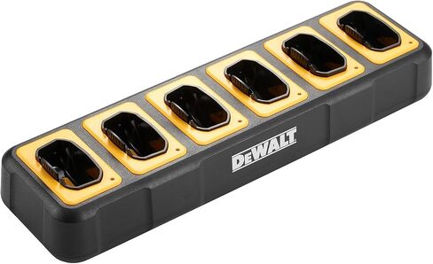 DEWALT DXFRSCH6-800B Gang Charger, 6-Port for DXFRS800 FRS Two-Way Radios, Simultaneous Charge, 2 Watt, DXFRSCH6-800 in Saudi Arabia