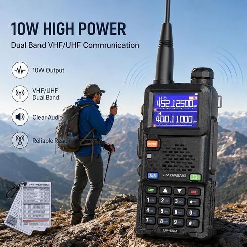 BAOFENG Radio UV-5RM 10W Ham Radio Handheld,UV5R Long Range Walkie Talkie in Saudi Arabia