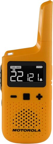 Motorola Solutions, Portable FRS, T380, Talkabout, Two-Way Radios, Rechargeable, W/ Charging Dock, 22 Channel, 25 Mile, Yellow, 2 Pack in Saudi Arabia