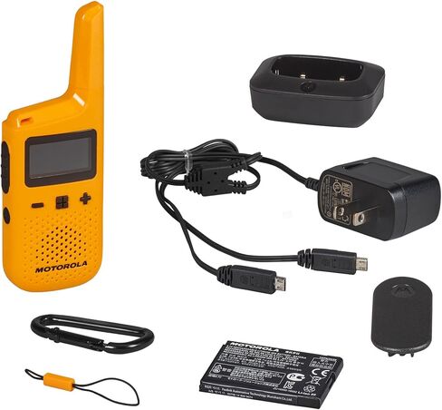 Motorola Solutions, Portable FRS, T380, Talkabout, Two-Way Radios, Rechargeable, W/ Charging Dock, 22 Channel, 25 Mile, Yellow, 2 Pack in Saudi Arabia