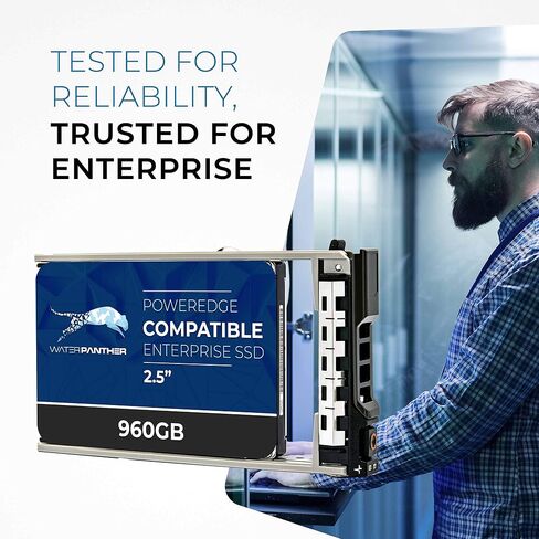 960GB 3D TLC SAS 12Gb/s 2.5" 15mm SSD for Dell PowerEdge Servers | Enterprise Solid State Drive in G13 Tray in Kuwait