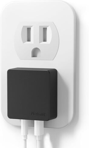 Nekmit Flat USB C Wall Charger, 45W Dual Port PPS Fast USB Charger Block(1*USB-C & 1*USB-A), Slim USB C Wall Plug for iPhone 17/16 and More Series, MacBook Air, iPad in Kuwait