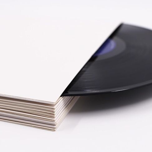 10" White Vinyl Record Outer Jackets – Anti-Static, 350gsm Blank Cardboard Sleeves for 78 RPM Albums, 20 Pack in Saudi Arabia