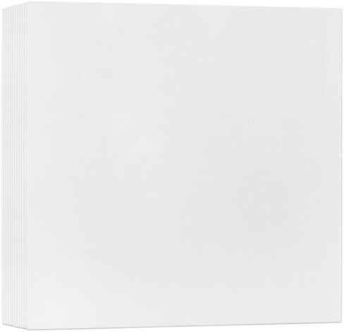 10" White Vinyl Record Outer Jackets – Anti-Static, 350gsm Blank Cardboard Sleeves for 78 RPM Albums, 20 Pack in Saudi Arabia