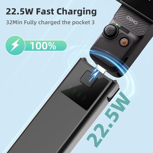 5000mAh Battery Handle Compatible with DJI osmo Pocket 3 in Kuwait