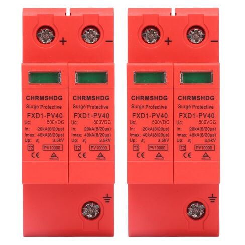 2P أجهزة الحماية 2 قطعة SPD 40KA DC صواعق ضوئية مع حماة عن بعد (DC 500V) in Kuwait