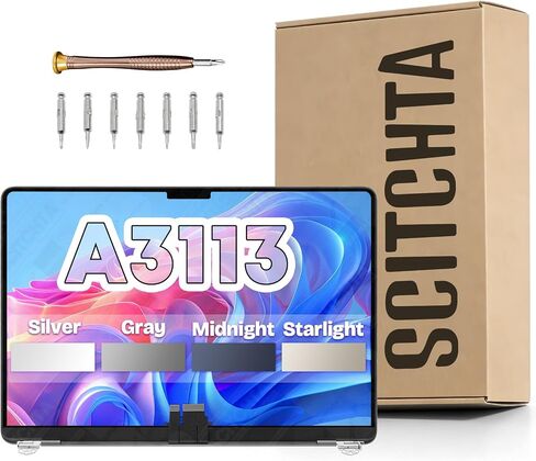 A3113 Screen Replacement A3113 LCD for MacBook Air M3 2024 Midnight in Saudi Arabia