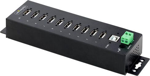 StarTech 10-Port Industrial USB 2.0 Hub, Rugged, TAA (USB210AIND-USB-A-HUB) in Saudi Arabia