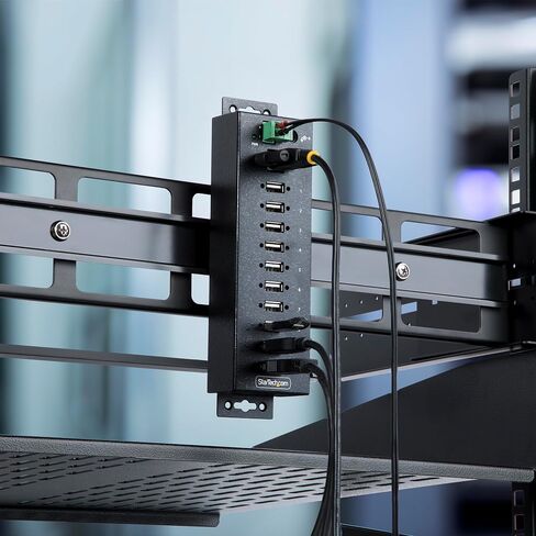StarTech 10-Port Industrial USB 2.0 Hub, Rugged, TAA (USB210AIND-USB-A-HUB) in Saudi Arabia